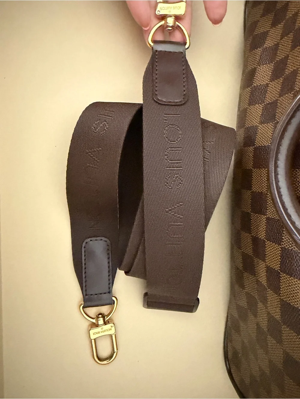 Louis Vuitton Brown Damier Canvas Laptop Bag